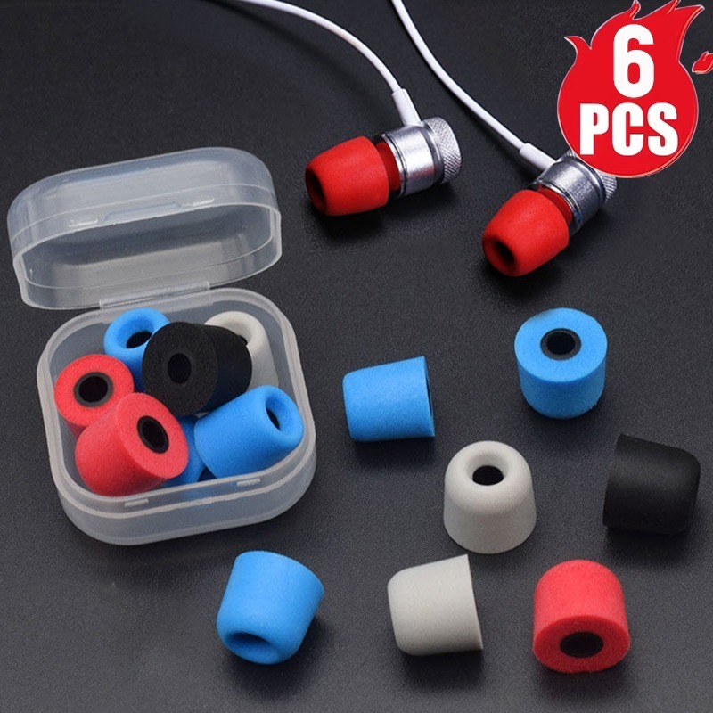 1-6 pasang earbud busa memori  - Earphone Foam Tip ulasan dan harga