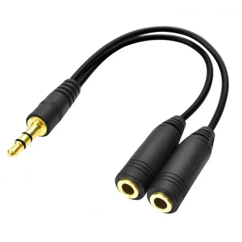 Pemisah Headphone, kabel ekste - Earphone Splitter Jack ulasan dan harga